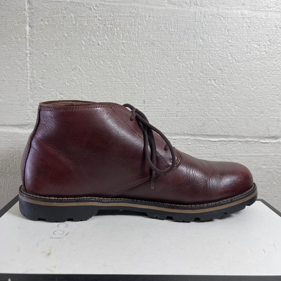 L L Bean Chukka Ankle Boots Burgundy Leather Lace up Men\'s‎ Size 11 M main image 7